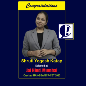 bba cet 2025 solapur topper Jai Hind Mumbai