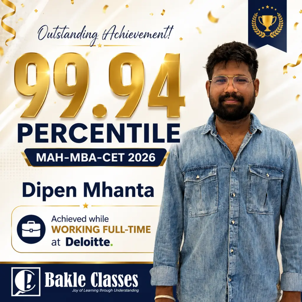 dipen mhanta working professional acheiving 99.94 in mba cet